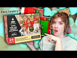 I Bought The $90 Art Advent With TWO LAYERS Of Supplies..