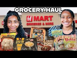 Huge H-Mart Grocery Haul! | Come Shopping With Us 🍓