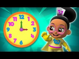 What's the time? Learn Time Telling | Educational videos for kids & Toddlers | Super Geek Heroes