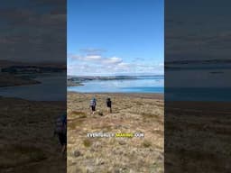 Day 75 on TA river walking through to beautiful views of the stunning blue Lake Tekapo 💧