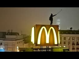 shiey Eating McDonald's BIG MAC on Roof