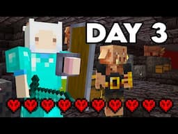 LOOTING A BASTION IN HARDCORE MINECRAFT (DAY 3)