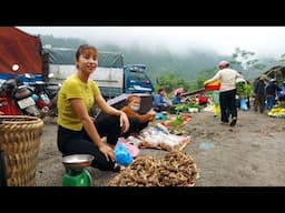 365 Days of Going to the Market to Sell Taro, Ginger, Eggs, Vegetables,and Palm Fruits at the Market