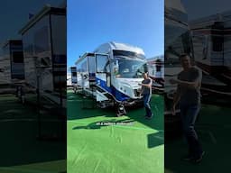 Tour the basement of this luxury motorhome! Kris’ first RV tour. How’d he do?! #rvlife #luxurytravel