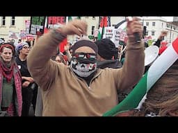 Jews confront a pro-Palestinian demo in London 🇬🇧 The battle of Vauxhall Bridge