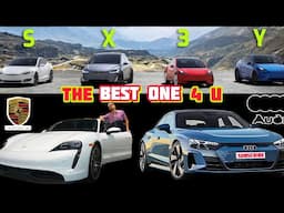 Should you buy a used Tesla OR Porsche Taycan/ Audi E-Tron GT in 2024? Plain n Simple!