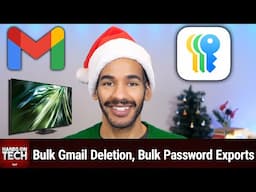 Deleting Gmail Messages in Bulk - Monitor vs. TV, Bloated MacBook, Encrypting Partitions