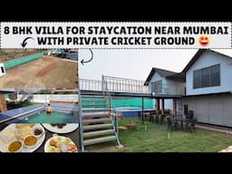 Budget friendly Villa near Mumbai for Group and Family | Private Cricket Ground