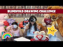 Blindfold Drawing Challenge Ft.  Yashvi | Krazzy4DIY Challenges