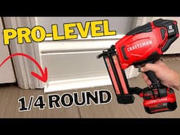 HOW TO Finish Quarter Round Trim + Craftsman V20 Battery Brad Nailer REVIEW!