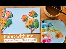 I Created STUNNING Fall Trees with THIS Watercolor Painting Trick!