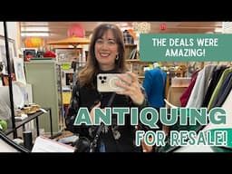 Amazing Vintage Deals! | Thrifting & Antiquing for Resale | Vintage Haul