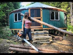 Living Off Grid - Yurt Homestead & Alone in Wilderness | A FULL MONTH in the Life