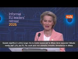 Von Der Leyen: "Piena flessibilità del Patto di Stabilità per le spese per la difesa" SOTTOTITOLI