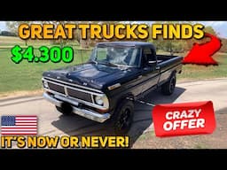 20 Magnificent Classic Trucks Under $30,000 Available on Facebook Marketplace! Unique Cheap Trucks!