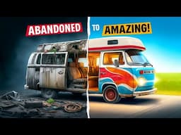 RENOVATING AN ABANDONED CAMPER VAN FROM START TO FINISH!