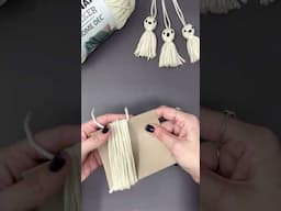 Make a Spooky Ghost Tassel for Halloween!