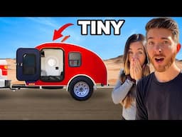 Family Camping in World's Tiniest Camper!