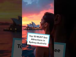 Top 10 MUST SEE attractions in Sydney Australia #shorts #sydney #australia