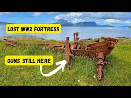 Lost German WW2 fortress found way out there. Their artillery is still here. AMAZING explore !