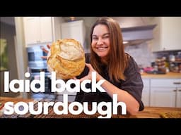 Laid Back Sourdough Bread (Start to finish process) | Kitchen VLOG