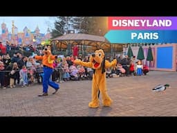 Disneyland Paris Today, Goofy delays Disney Stars on Parade! A chilly day in an almost empty park!