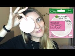 Garnier Micellar Cleansing Eco Pads Review // Reusable Makeup Remover Pads