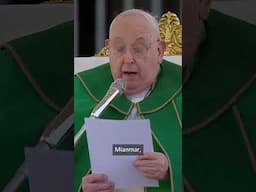 Que as armas se calem em toda parte e que se escute o grito dos povos, que pedem paz! #papafrancisco