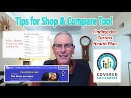 Working with the Covered California Shop and Compare Tool