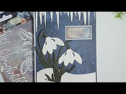 Card making with Frozen Flowers collection.