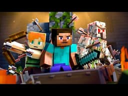 Alex Steve Life - Battle Against the Dark Mist (Minecraft Animation)