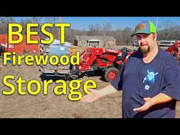 I Found the BEST Firewood Storage Solution Using a TRACTOR