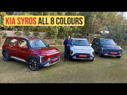 Kia Syros All 8 Colours - White, Silver, Blue, Black , Red, Grey, Green