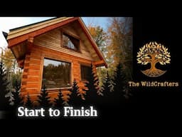 Building a Dovetail Log Cabin | Start to Finish | One Man