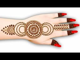 back hand jwellery mehndi design|simple easy arabic mehandi design|stylish easy mehendi design