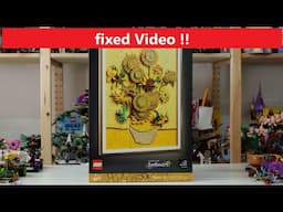 LEGO Art 31215 Vincent van Gogh – Sunflowers - fixed Video - LEGO Speed Build Review