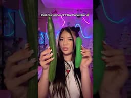 Real Cucumber Or Fake Cucumber 🥒 #asmr #shorts