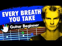 Every Breath You Take Guitar Lessons for Beginner The Police Tutorial | How To Play Chords