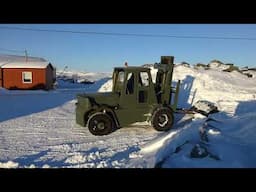 Snow job with forklift