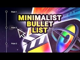 Apple Motion: Minimalist Animated Bullet List Tutorial: Step-by-Step Guide