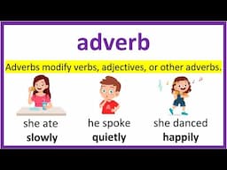 What is an Adverb❓Simple Explanation with Examples