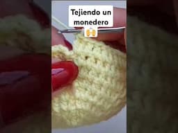 Monedero a crochet