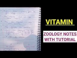 VITAMIN||ZOOLOGY NOTES #BBMKU #VBU @ZOOLOGYNOTES #bsczoology