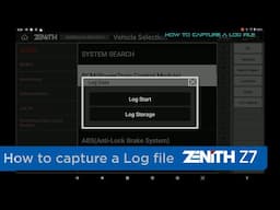 How to Capture a Log File using Zenith Z7