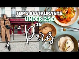 Top 5 restaurants UNDER 25€ you dont want to miss in Paris ! (with prices and dish recommendations)