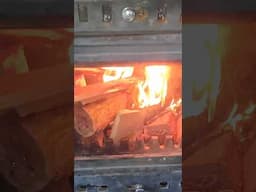 200kg log burner in action