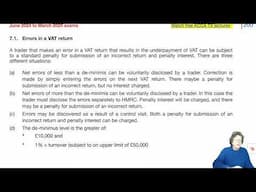 Chapter 24 Value Added Tax – VAT (part 3) -  ACCA TX-UK Taxation (FA 2023)