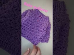 Baby pullover #crochet #crochetbaby #crochetcardigan #crochetbabycardigan