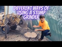 Used stump grinder adding tree work