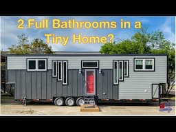 2 Bathrooms + 2 Stand up Bedrooms in this Tiny Home on Wheels!